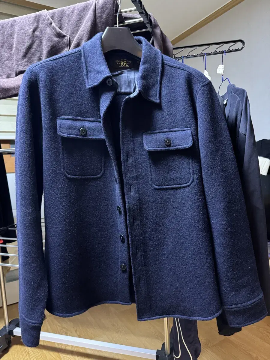 RRL 더블알엘 울 셔츠 (L)