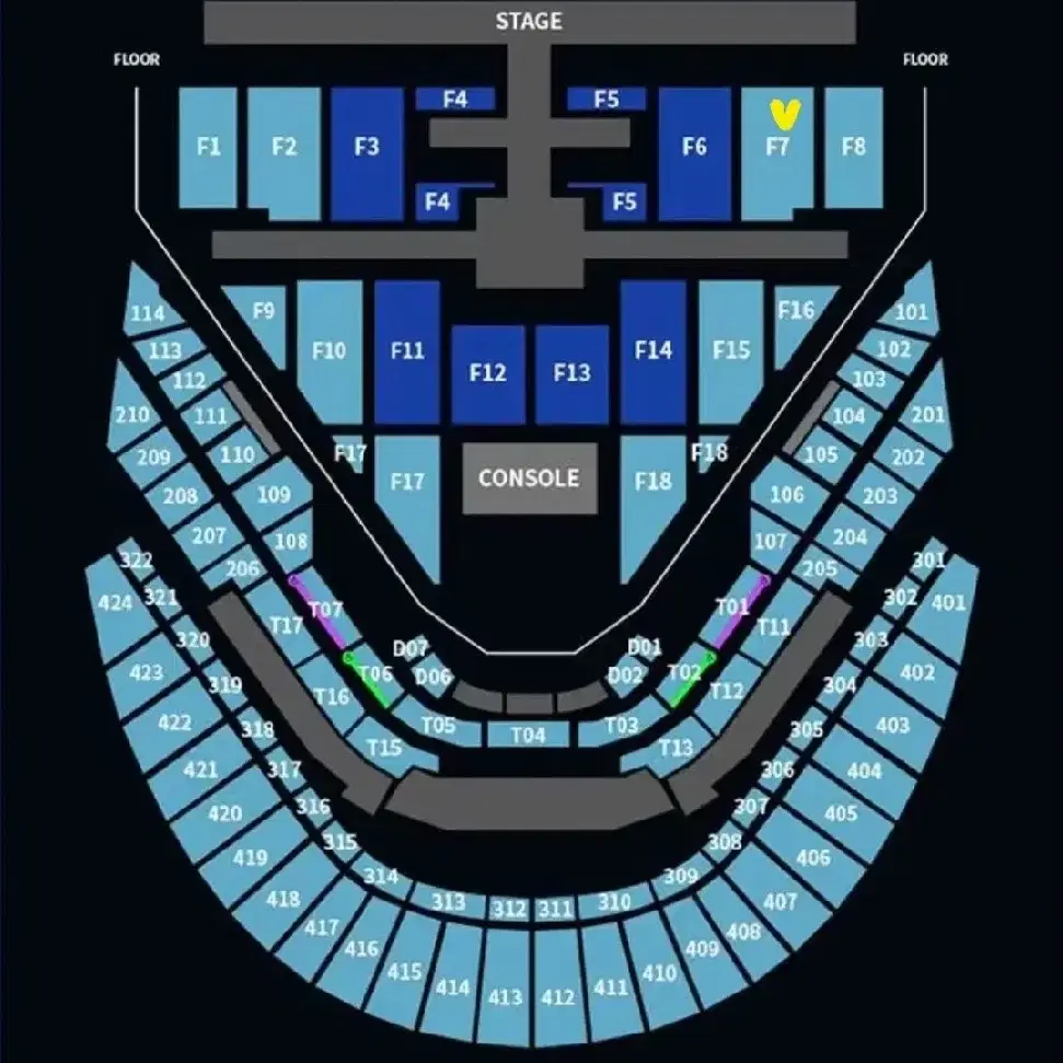 NCT127 콘서트 첫콘 F7 양도합니다!