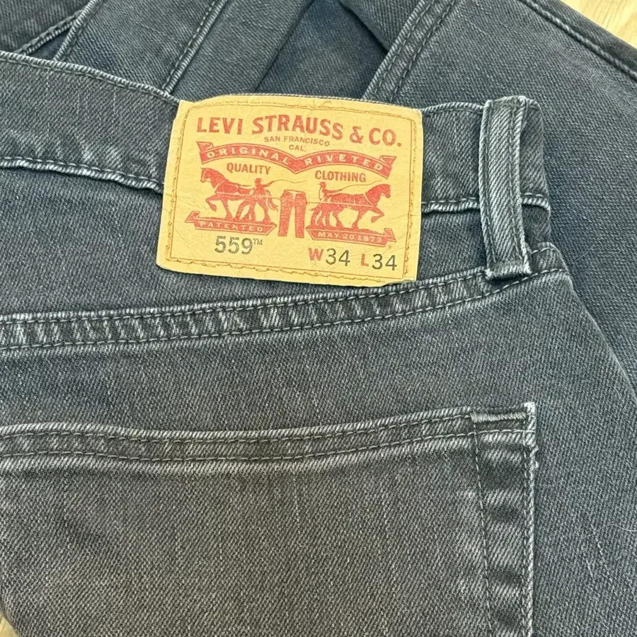 리바이스 levis 559 흑청 데님