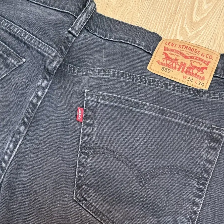 리바이스 levis 559 흑청 데님