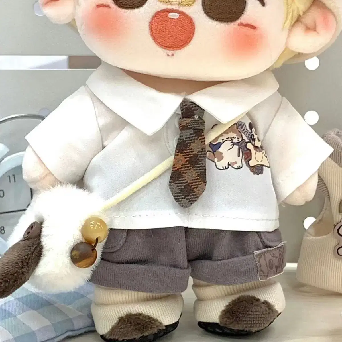 20cm 무속성 솜인형 퍼피 버디 솜깅 옷 세트