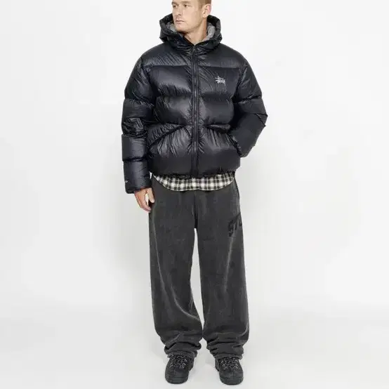 Stussy Down Parka Micro Ripstop 팬텀 블랙 L