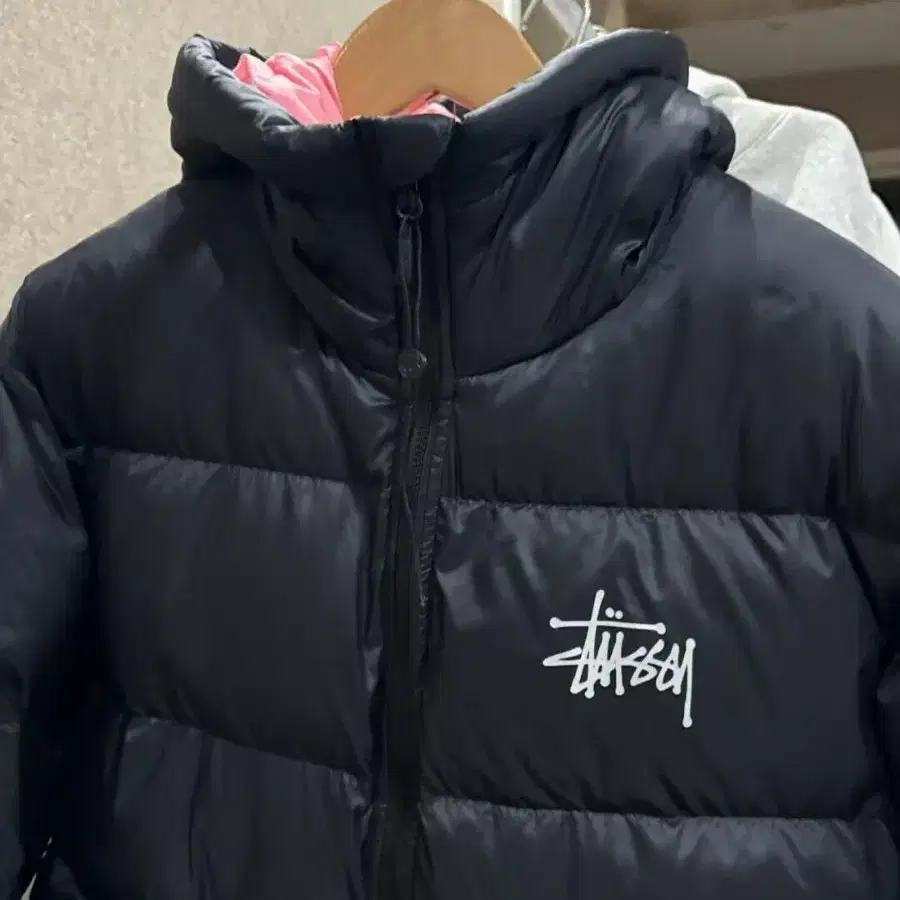 stussy 스투시 핑크 패딩