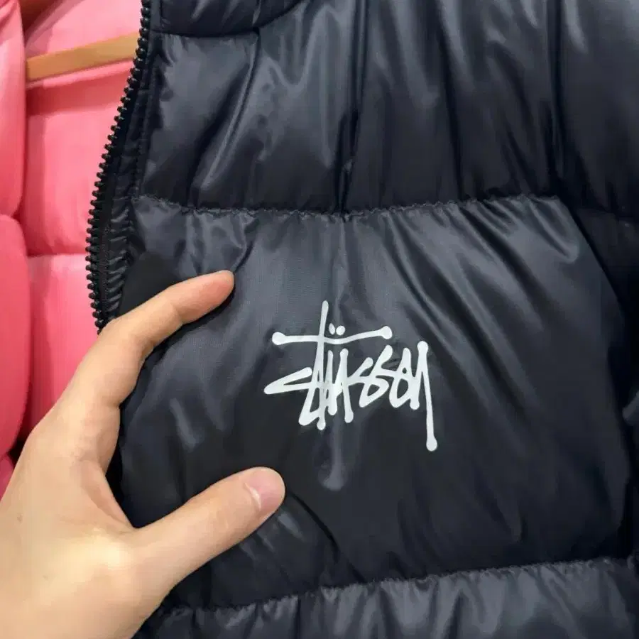 stussy 스투시 핑크 패딩