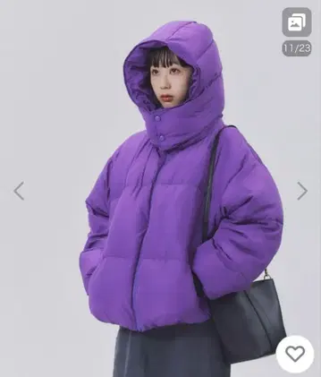 [HONEYSUCKLE ROSE] 숏 패딩 자켓 퍼플