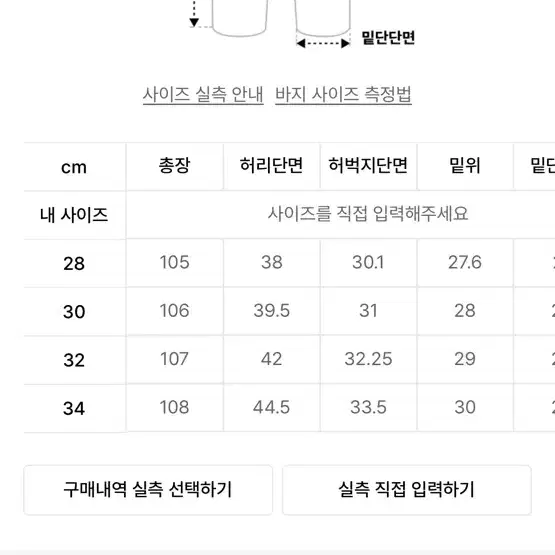 86로드 인디고 로우 세미와이드 데님 30, 상태좋음