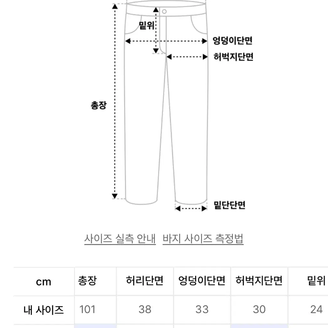 새상품] 트릴리언 워싱 와이드 데님 팬츠 S 사이즈