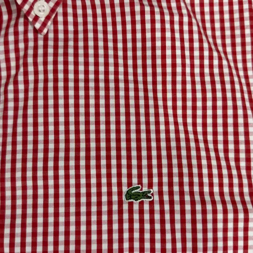 Lacoste 라코스테 깅엄 체크 셔츠 레드