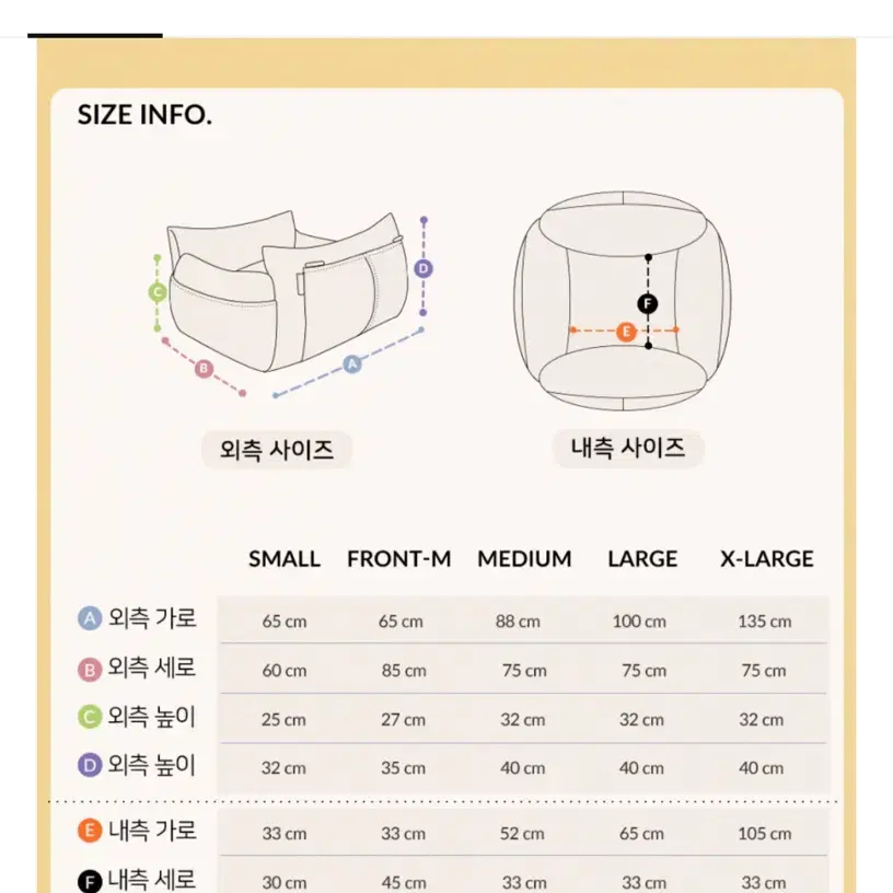 강아지 카시트 중대형견용 사이즈