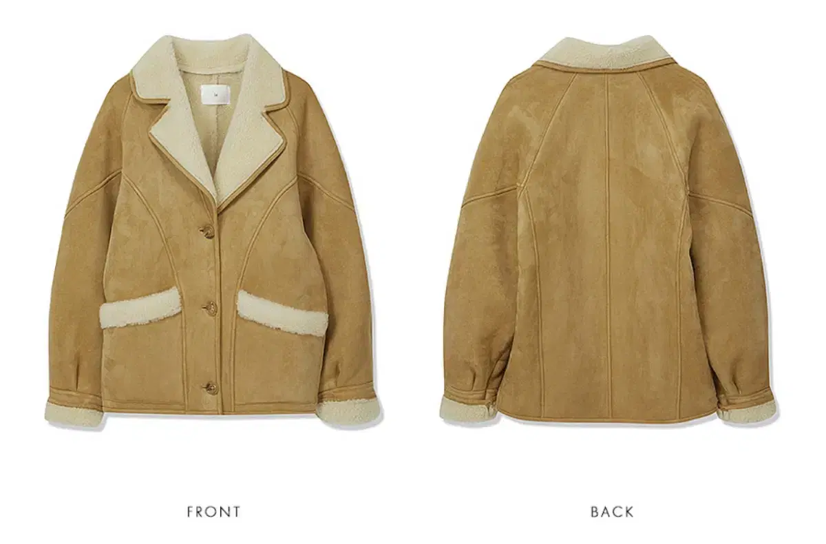 르 무스탕 베이지 le shearling collar mustang ja