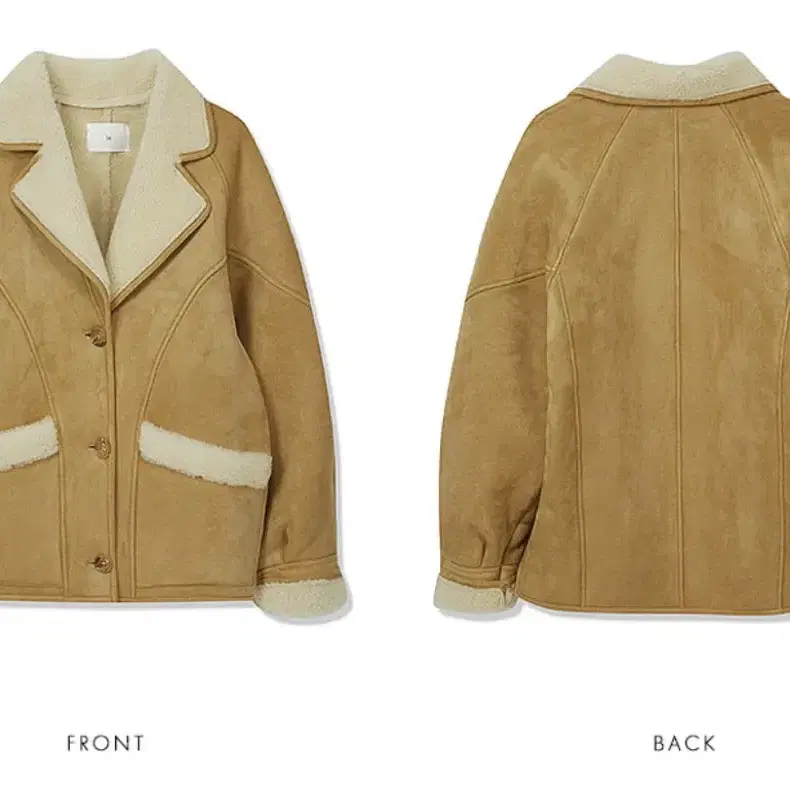 르 무스탕 베이지 le shearling collar mustang ja