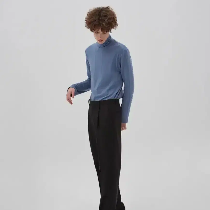 라벨아카이브 relaxed fit wool pants black 3