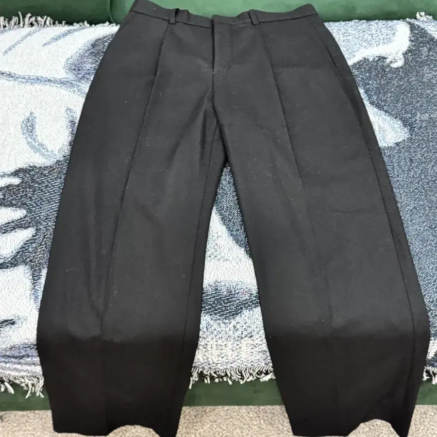 라벨아카이브 relaxed fit wool pants black 3