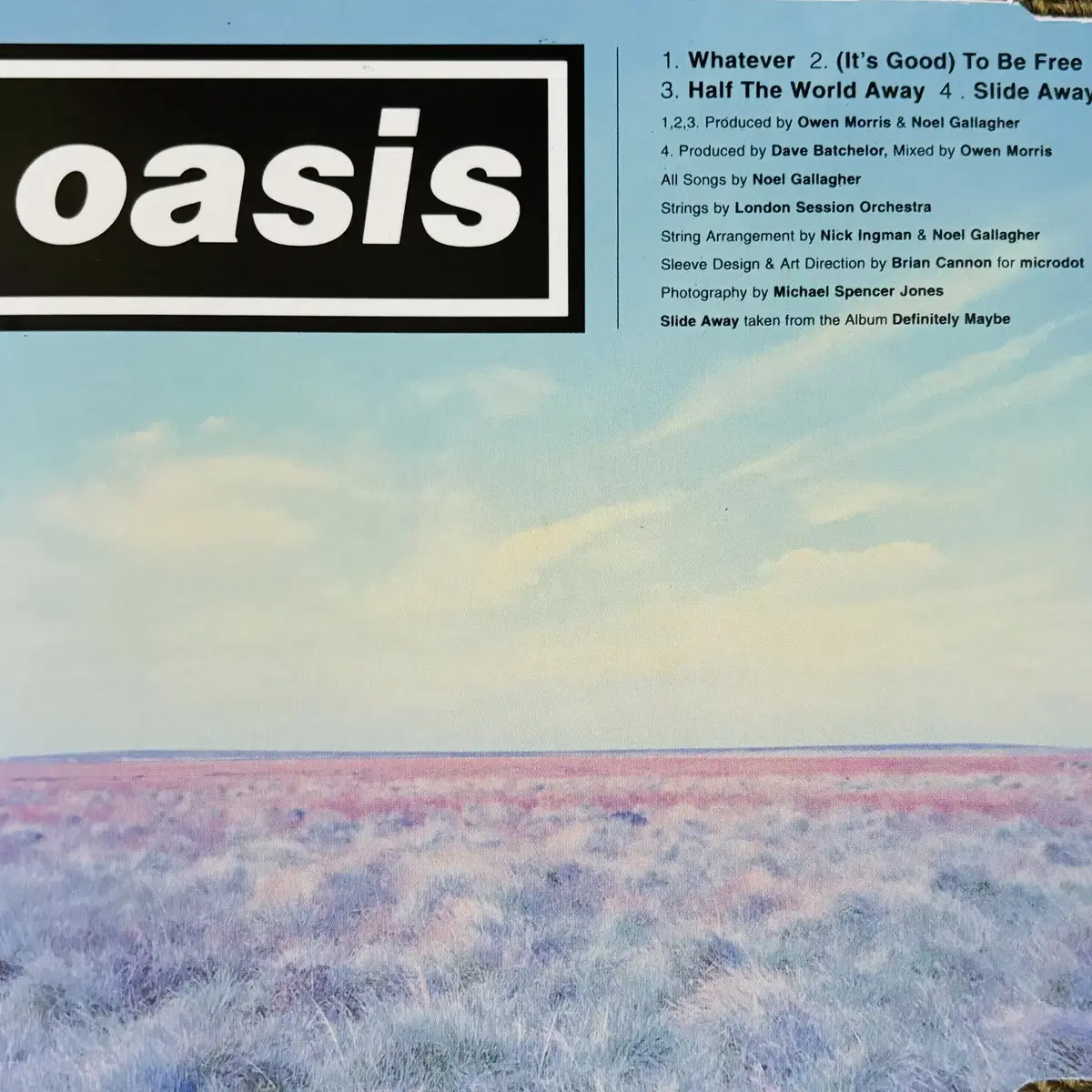 Oasis - Whatever (싱글CD) 영국반 2000 민트급 중고