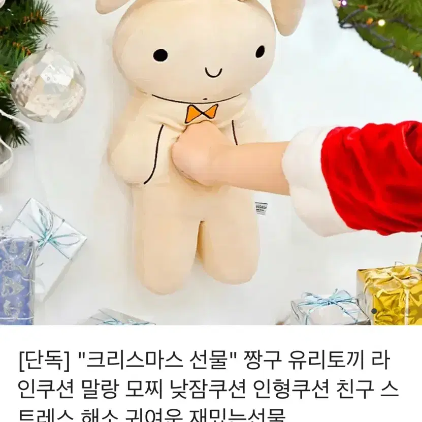 짱구유리토끼쿠션