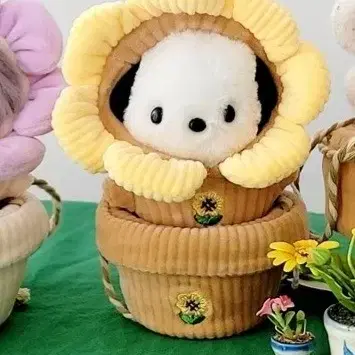 10cm 인형옷 꽃화분 화분 옷장 삼둥이 해바라기 솜깅