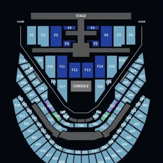 엔시티127 막콘 칠콘 자리 1층 교환 구합니다 112구역