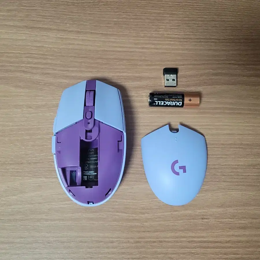 로지텍 G304 퍼플 유부남에디션 저소음 마우스