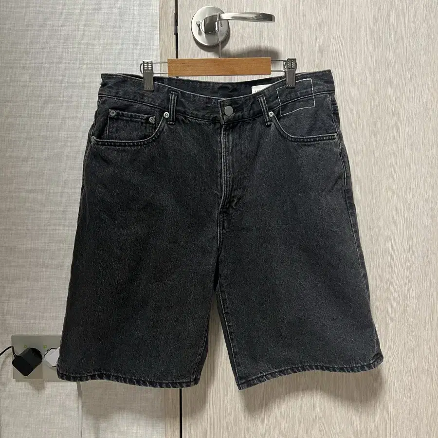 카키스 stock 5P jean short 그레이