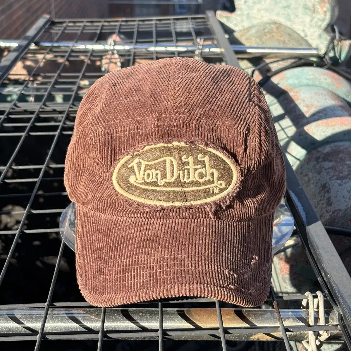 Von Dutch 본더치 브라운 골덴 빈티지 볼캡