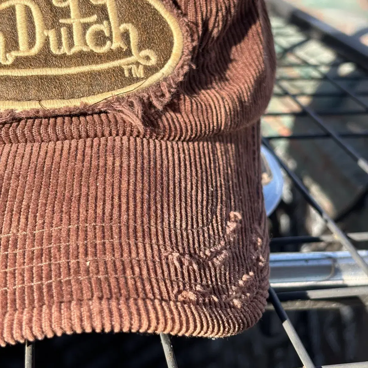 Von Dutch 본더치 브라운 골덴 빈티지 볼캡