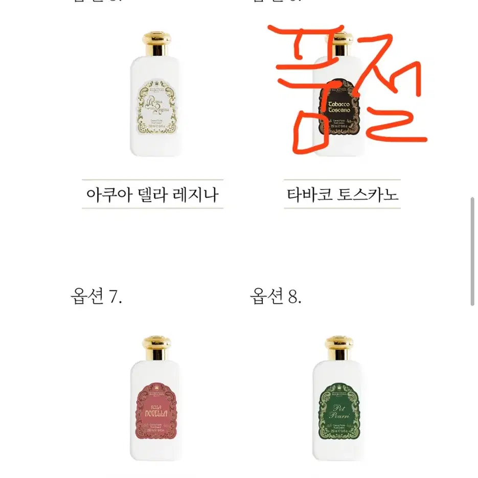 새상품) 산타마리아노벨라 바디로션 선물용