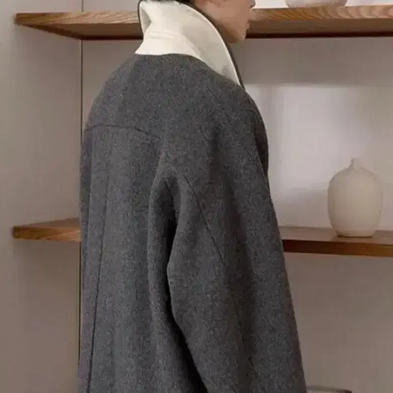 le17septembre Raglan sleeve wool coat 차콜