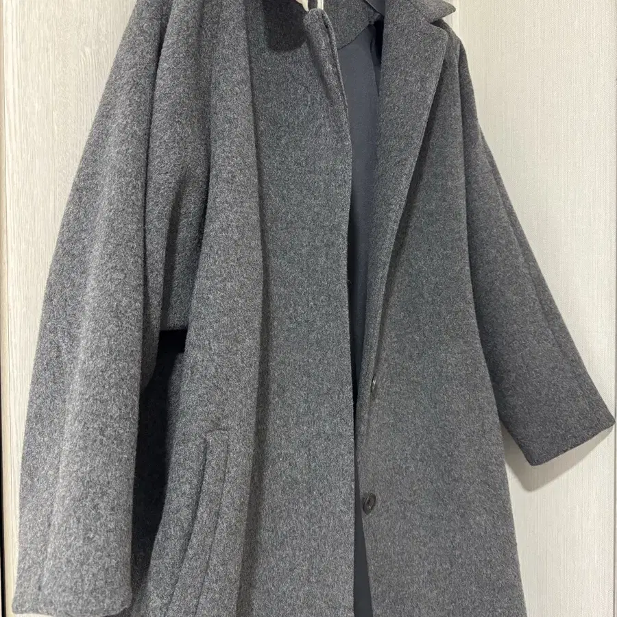 le17septembre Raglan sleeve wool coat 차콜