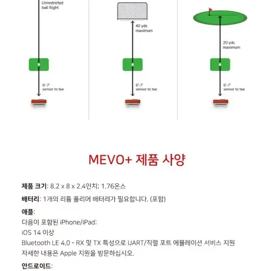 플라이트스코프 미보플러스 새상품