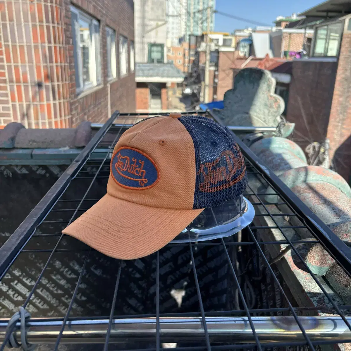 Von Dutch 본더치 오렌지 메쉬캡