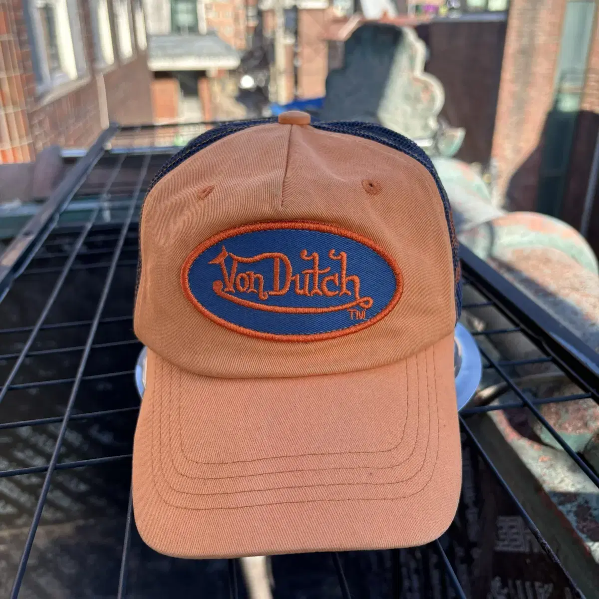 Von Dutch 본더치 오렌지 메쉬캡