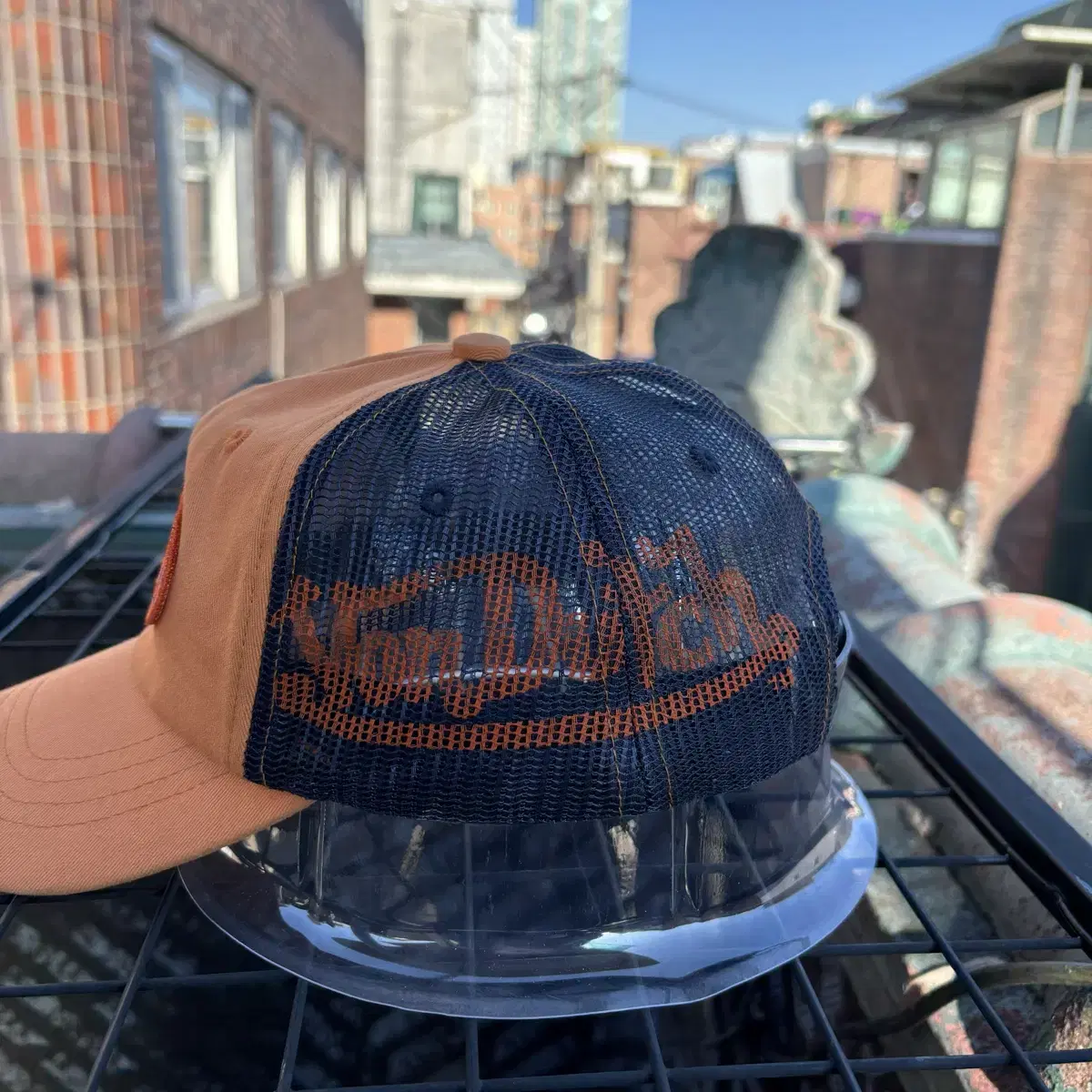 Von Dutch 본더치 오렌지 메쉬캡