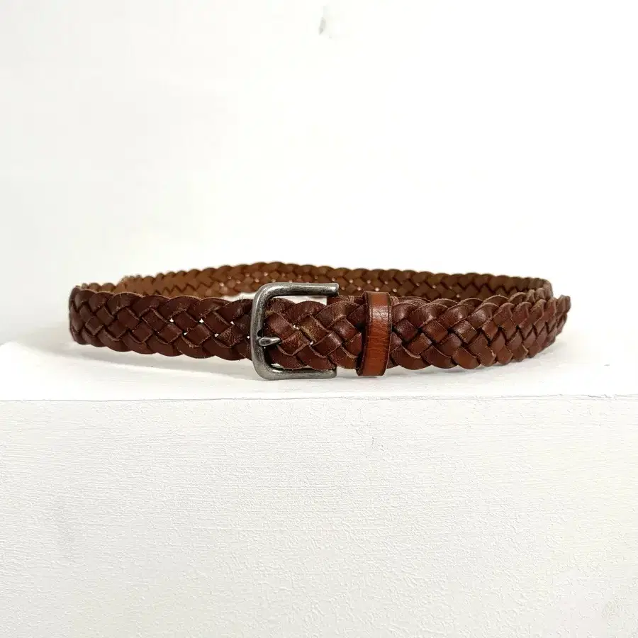 Vintage Woven Leather Belt