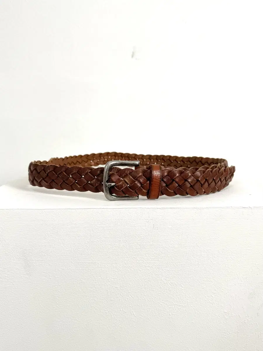 Vintage Woven Leather Belt