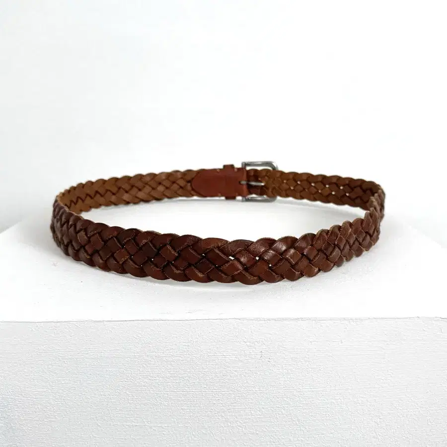 Vintage Woven Leather Belt