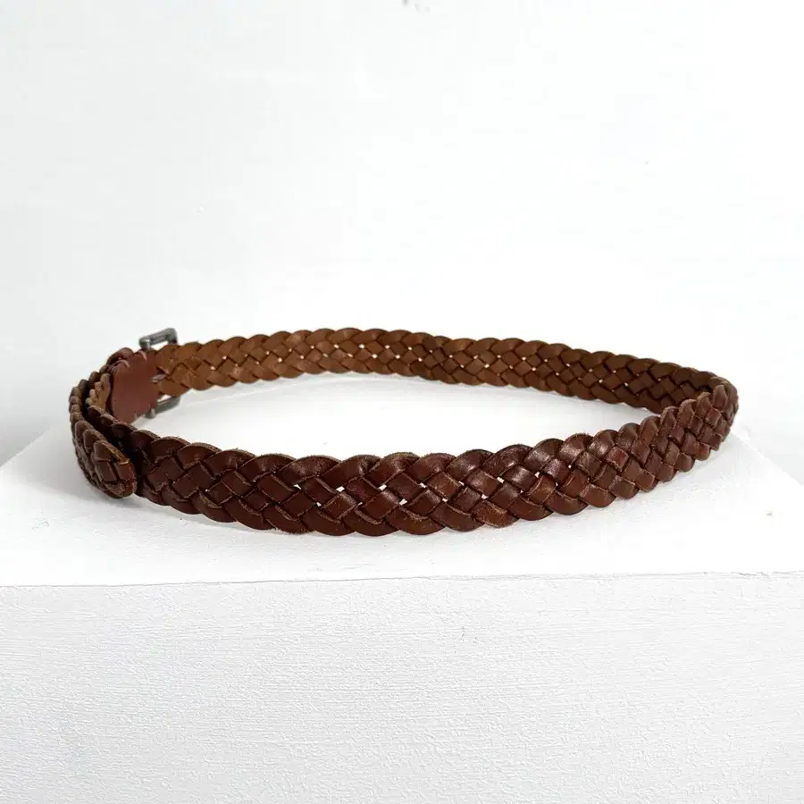 Vintage Woven Leather Belt