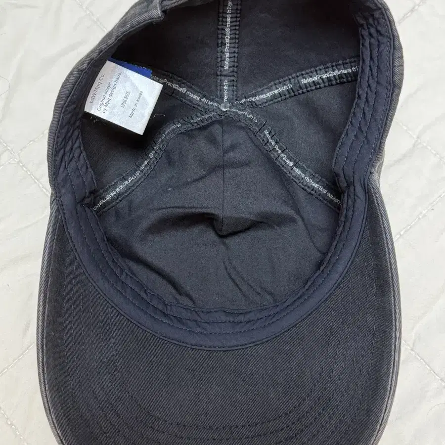 MPQ BIG VISOR CAP (washed black)