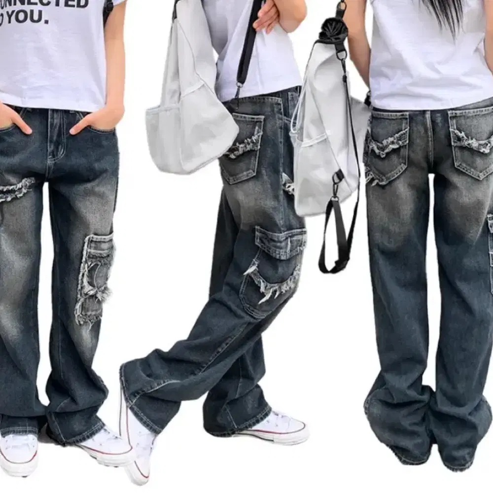 아쿠비클럽 begin stitch pocket cargo pants