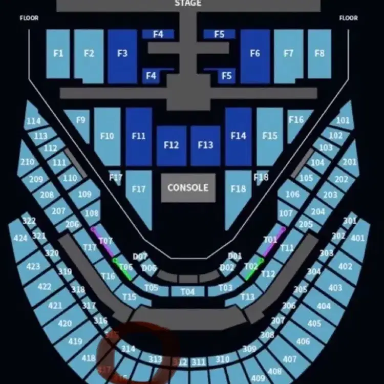 NCT127 네오시티 칠콘 콘서트 티켓 3층 왼블 막콘