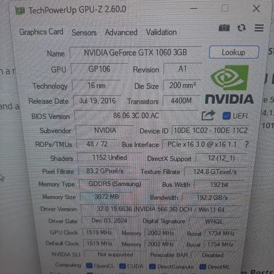 gtx 1060 3g