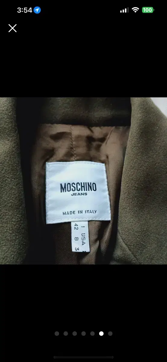 Moschino Dark Khaki Suede and Double-breasted Long Coat