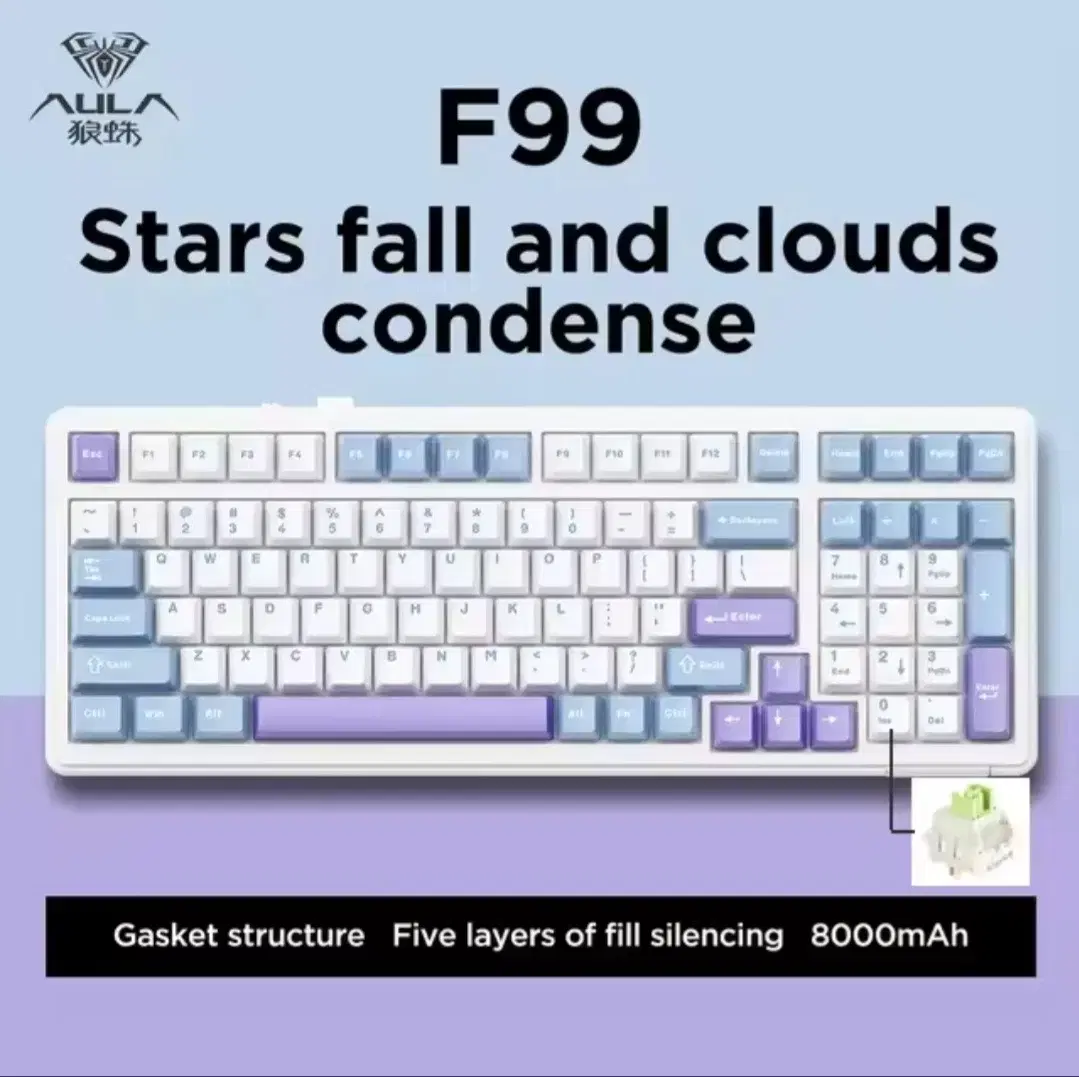 독거미 F99 기계식키보드 블루투스5.0/2.4G무선/유선 새제품