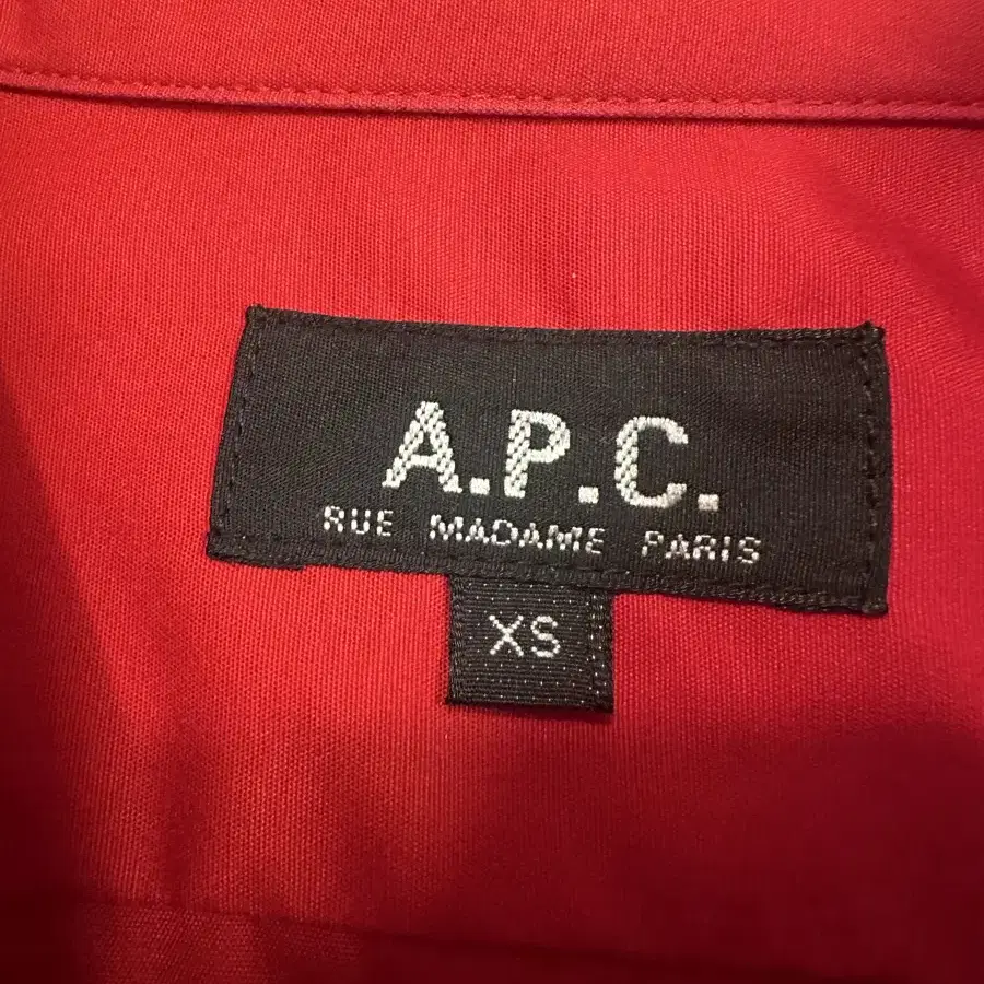 아페쎄, 아페쎄셔츠, A.P.C 홀리데이셔츠 (다코다레드)