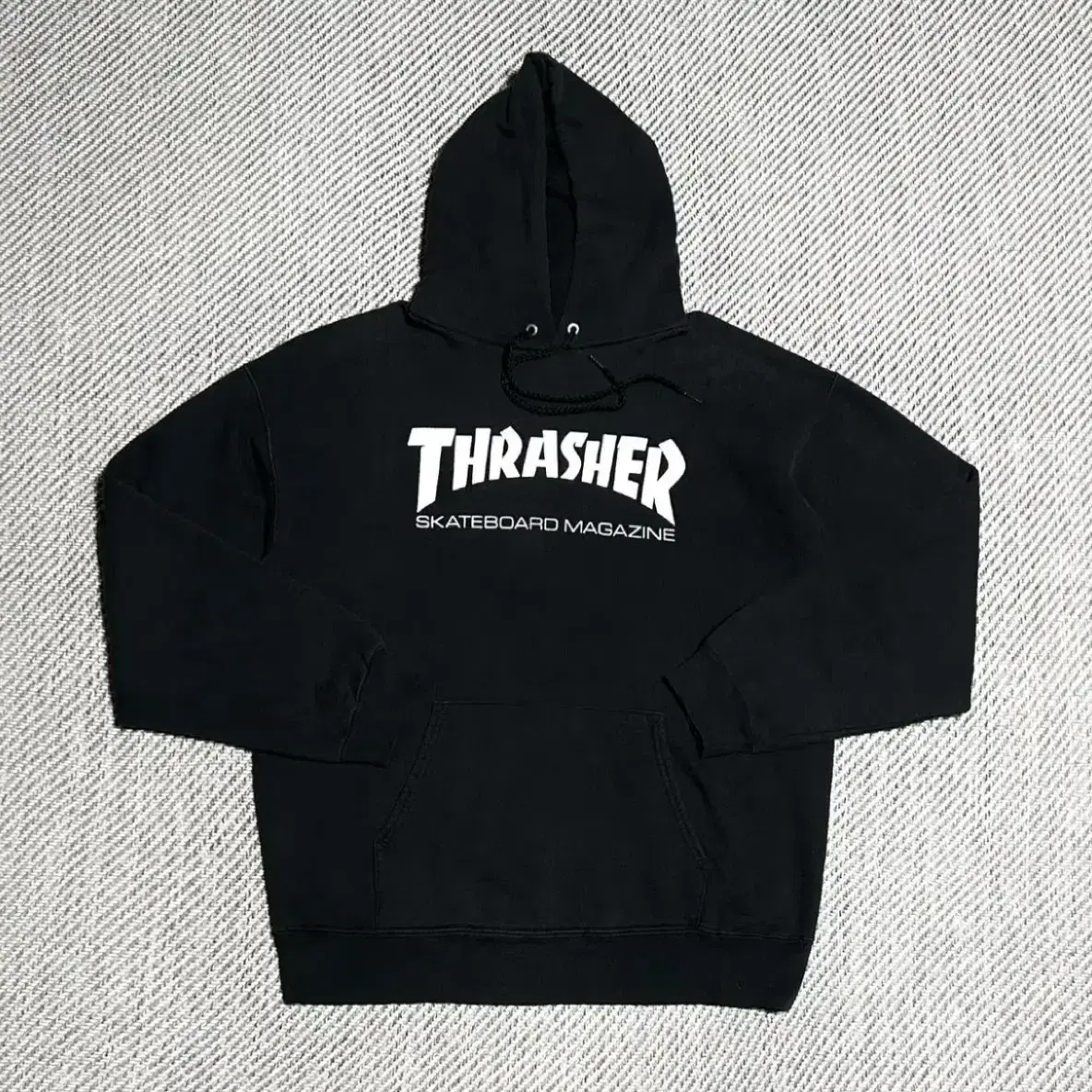 [ S ] Thrasher 트래셔 스케이트 블랙 후드티