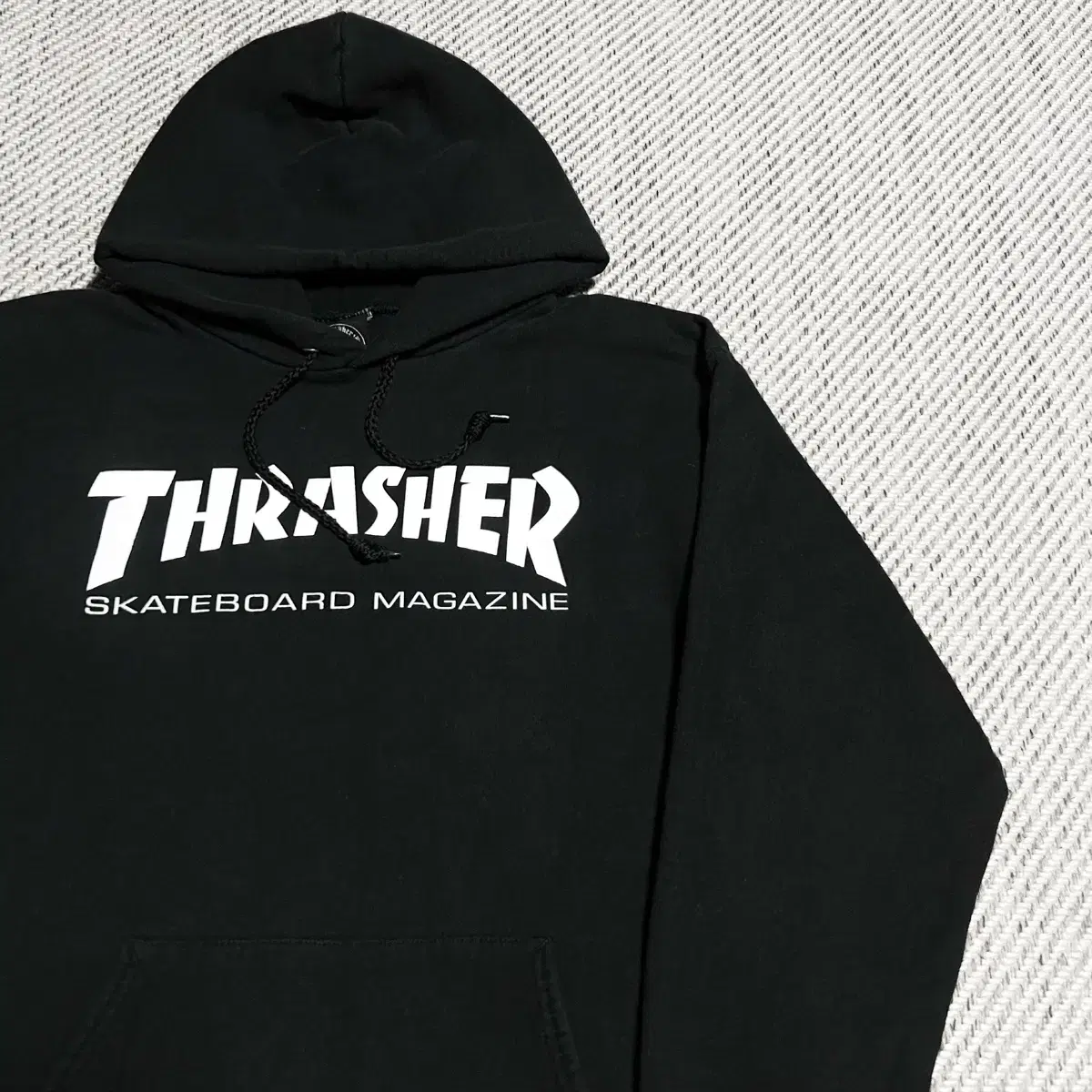 [ S ] Thrasher 트래셔 스케이트 블랙 후드티