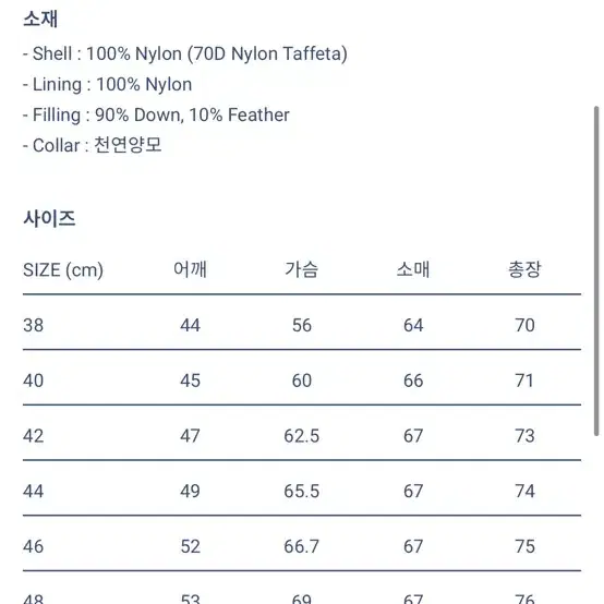 록키마운틴 페더베드 40 에메랄드 텐씨 헬리코튼 오라리 패딩 몽클레어