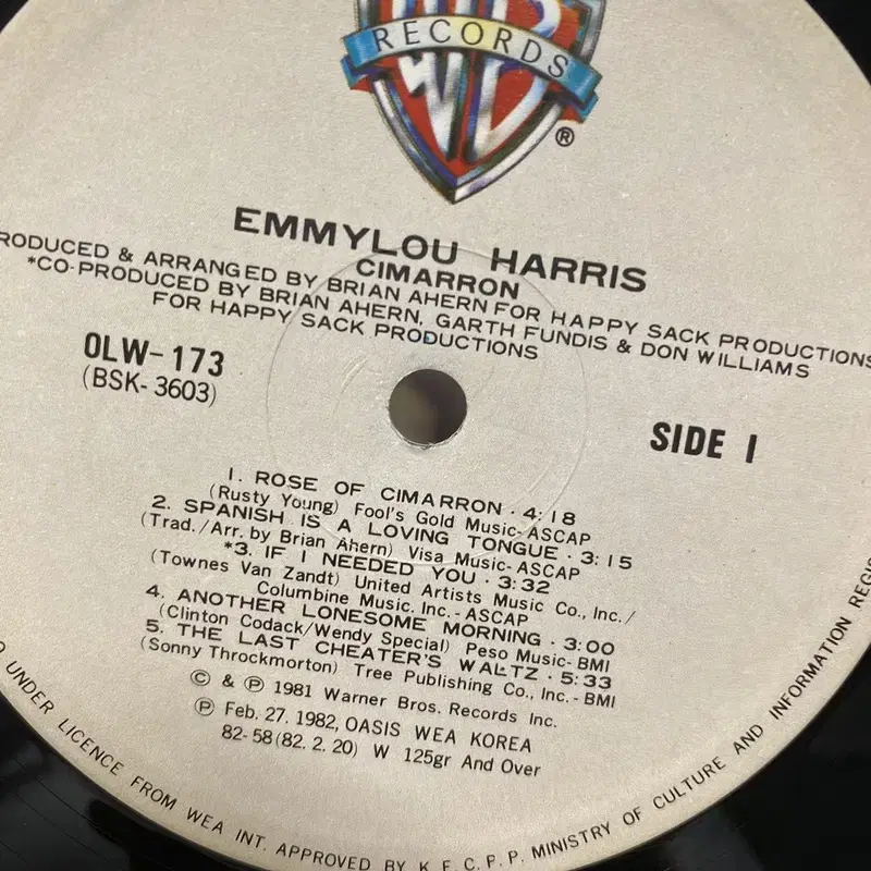 EMMYLOU HARRIS  LP / AA6848