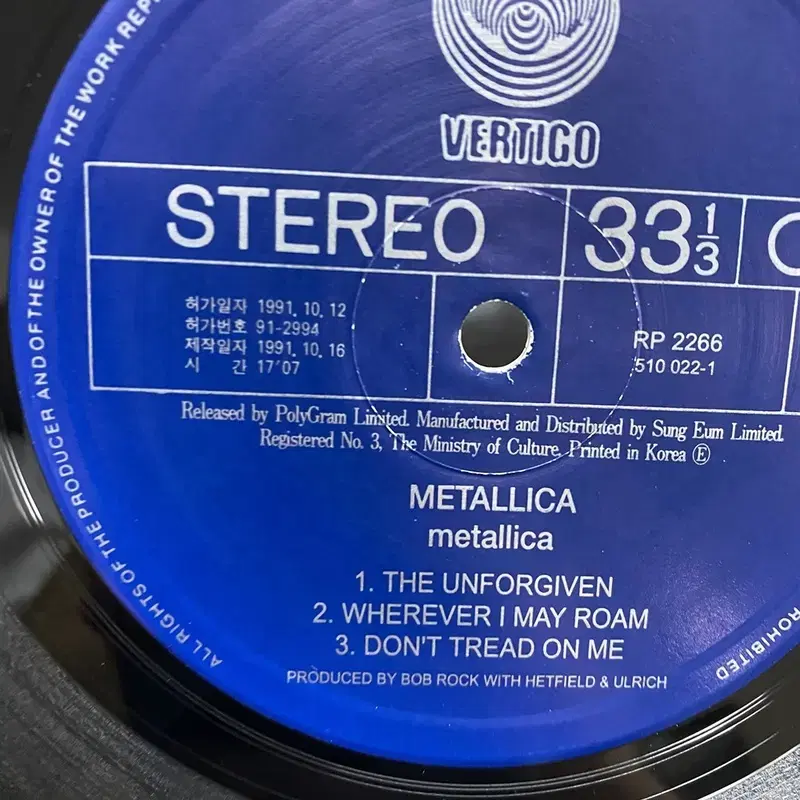 METALLICA LP / AA6851