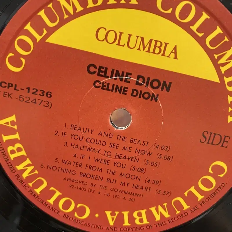 CELINE DION LP / AA6862