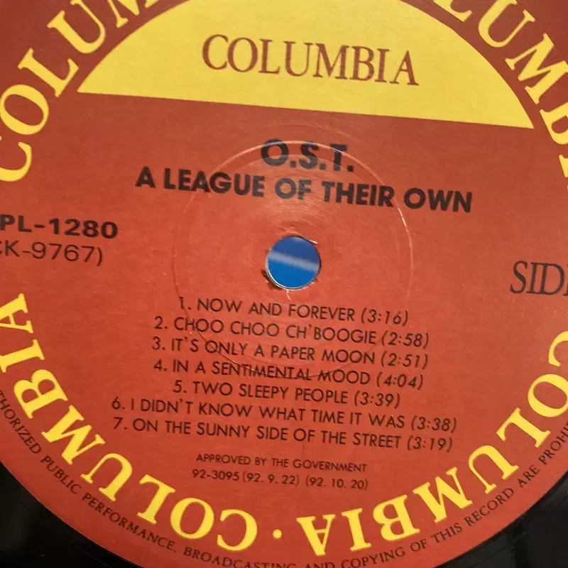 A LEAGUE OF THEIR OWN LP / AA6864